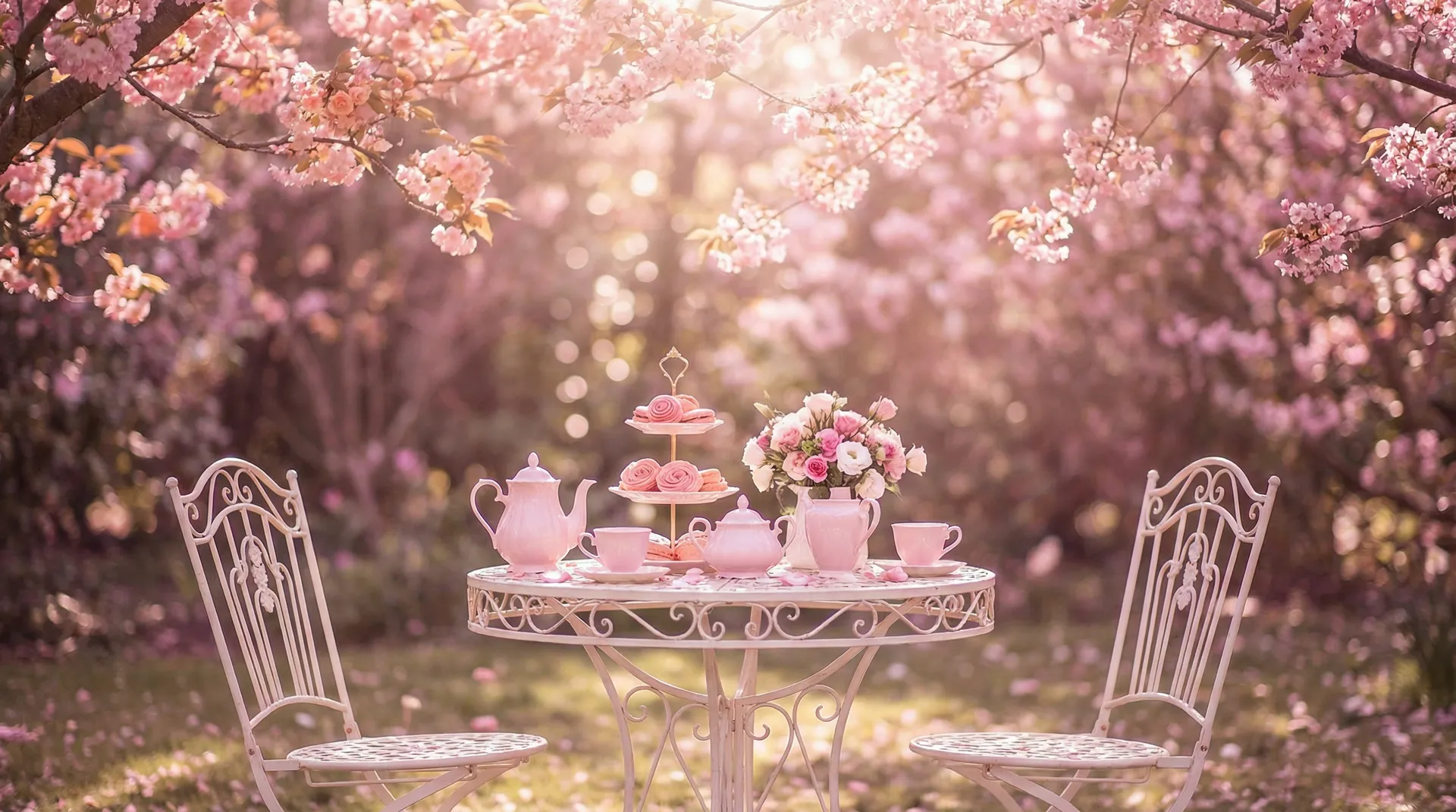 花园下午茶 - 我的XL上司带翻译无马赛樱花 浪漫时光